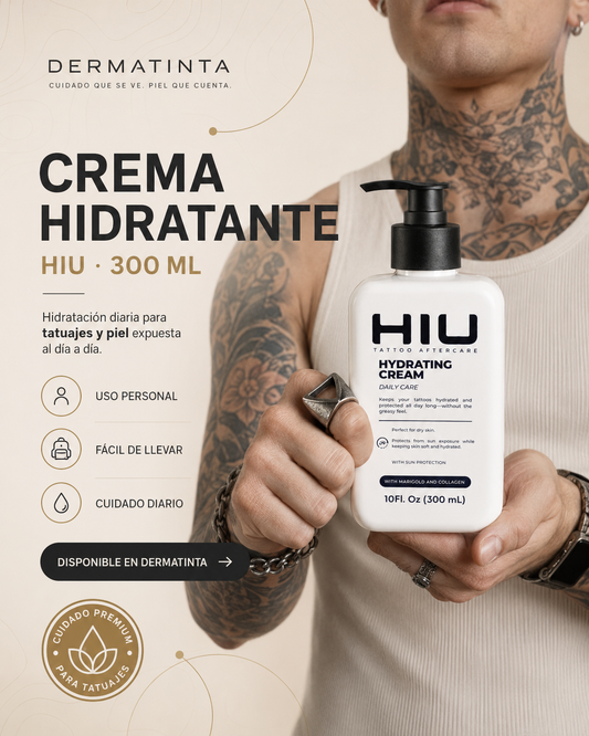Crema hidratante para piel tatuada Dermatinta 300ml