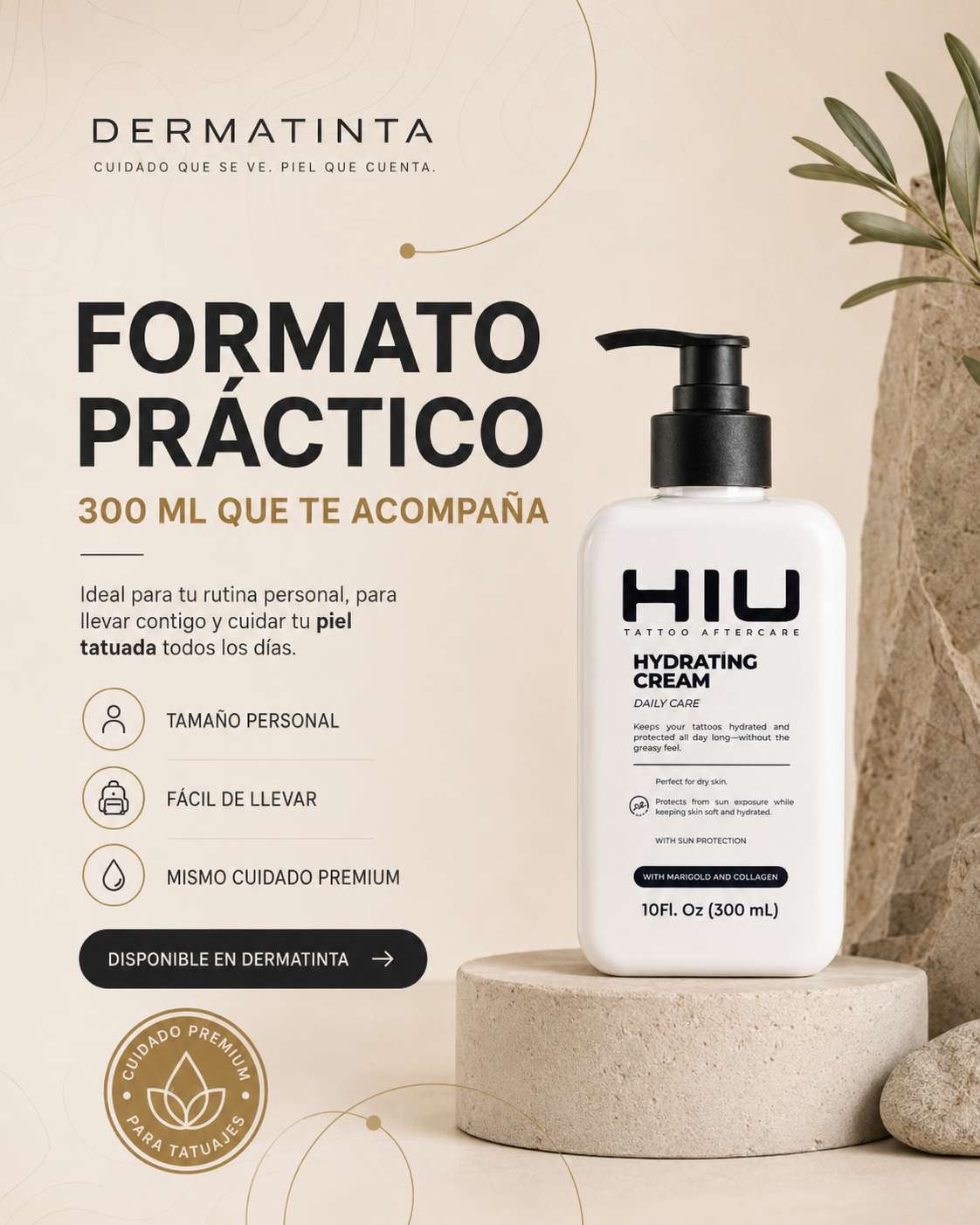 Crema Hidratante Diaria Para Piel Tatuada | 300ml