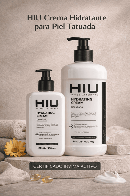 HIU Crema Hidratante para Piel Tatuada 300ml
