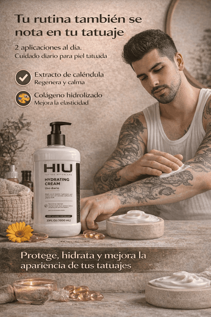 HIU Crema Hidratante para Piel Tatuada 300ml