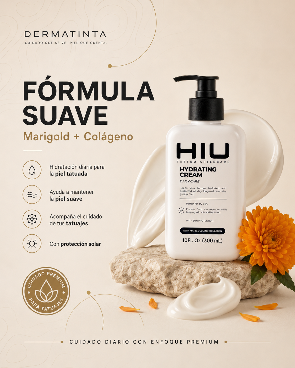 Crema Hidratante Diaria Para Piel Tatuada | 300ml