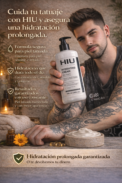 HIU Crema Hidratante para Piel Tatuada 300ml
